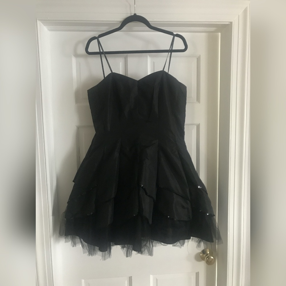 Short black cocktail dress